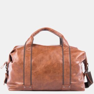Custom Bugatti Valentino Duffle Bag-Vegan Leather-Cognac