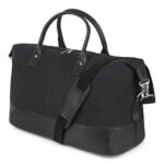 Custom Bugatti Colombian Leather Duffle Bag-Black