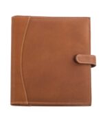 Custom Bugatti Vaquetta Leather Journal - Cognac