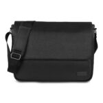 Custom Bugatti Contrast Collection-Messenger Bag - Navy Blue