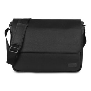 Custom Bugatti Contrast Collection-Messenger Bag - Navy Blue