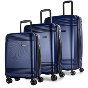 Custom Bugatti Nashville- 3 Pcs Hard Luggage Set -Navy